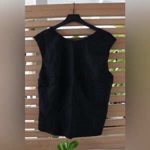 Abercrombie & Fitch Black Linen Sleeveless Top - NWT
